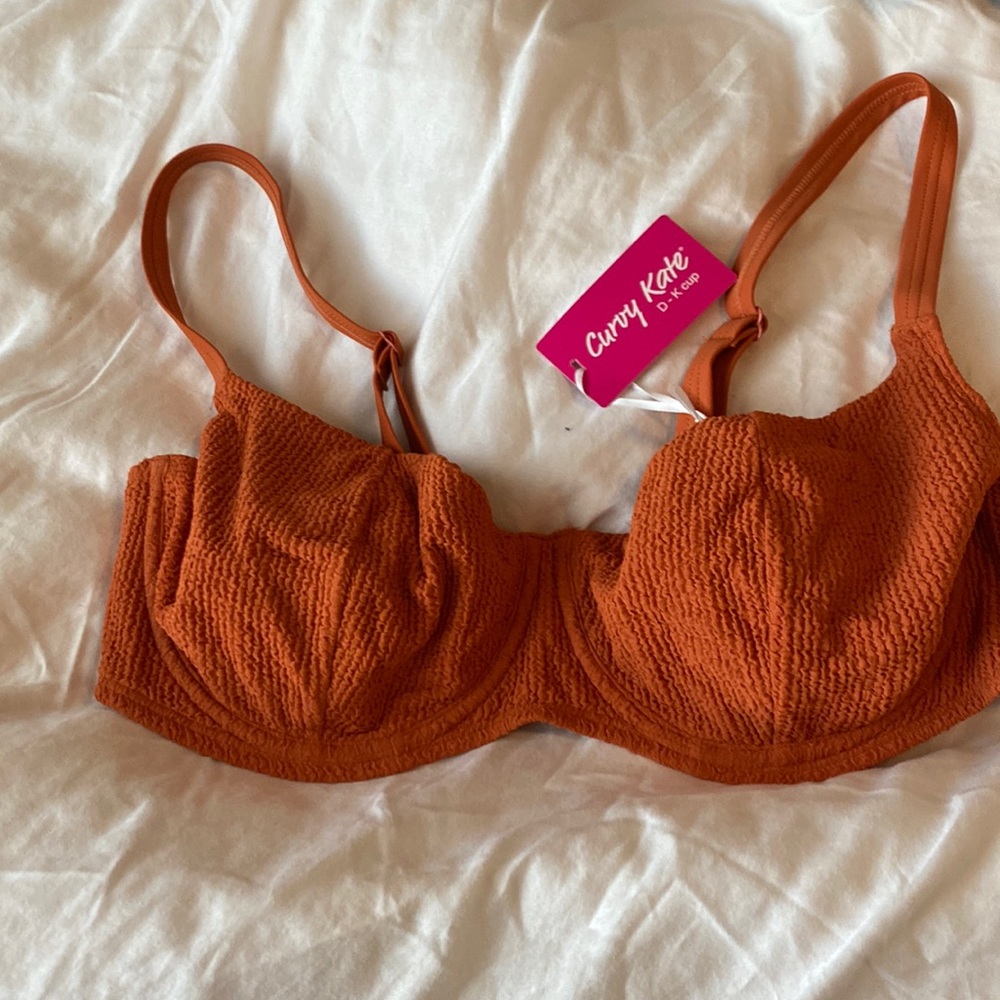 Curvy Kate Holiday Crush Balcony Bikini Top Rust
